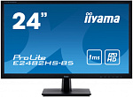 1402257 Монитор Iiyama 24" ProLite E2482HS-B5 черный TN+film LED 16:9 DVI HDMI M/M матовая 250cd 170гр/170гр 1920x1080 D-Sub FHD 3.4кг