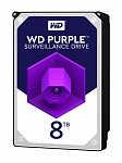 1264374 Жесткий диск WESTERN DIGITAL Purple 8Тб Наличие SATA 3.0 256 Мб 7200 об/мин 3,5" WD82PURZ