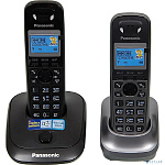 Panasonic KX-TG2512RU2 {Доп трубка в комплекте, АОН, Caller ID, спикерфон, полифония}