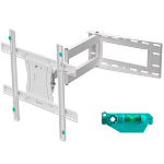 M7L-W ONKRON кронштейн для телевизора 40"-75" наклонно-поворотный, белый M7L