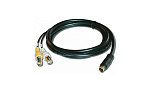47843 Переходный кабель Kramer Electronics C-SM/2BF-1 4-конт. S-Video (Вилка) на 2 BNC(Розетки), 75 Ом, 0.3 м