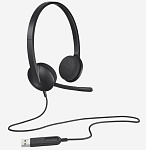 3220631 Гарнитура H340 BLACK 1.8M USB 981-000509 LOGITECH