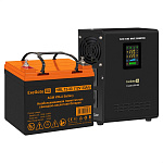 296519 Комплект ИБП EX295996RUS + батарея 33Aч EX285664RUS 1шт (инвертор, синус, для котла, настенный) ExeGate FineSine SX-800.LCD.AVR.2SH <800VA/500W, чиста