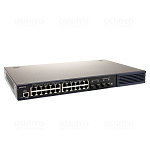 1000774057 Коммутатор/ SW-8244/LST(370W) Управляемый L2+ стекируемый PoE коммутатор Gigabit Ethernet на 24 RJ45 PoE + 4 x SFP uplink порта. Порты: 4 x GE (10