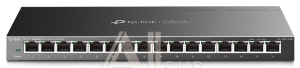 TL-SG116E Коммутатор TP-Link 16-портовый гигабитный настольный Easy Smart , 16 портов RJ45 10/100/100 Мбит/с, VLAN на базе MTU/порта/тэга, QoS, IGMP Snooping