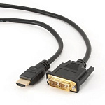 1960333 Filum Кабель HDMI-DVI-D 1.8 м., медь, черный, разъемы: HDMI A male-DVI-D single link male, пакет. [FL-C-HM-DVIDM-1.8M] (894189)