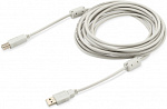 817262 Кабель Buro USB A(m) USB B(m) 5м (USB2.0-AM/BM-5M-MG) феррит.кольца