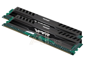 1198973 Модуль памяти PATRIOT Viper 3 Gaming DDR3 Общий объём памяти 8Гб Module capacity 4Гб Количество 2 1600 МГц черный PV38G160C9K