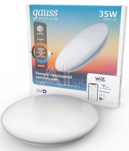 1536339 Умный светильник Gauss IoT Smart Home настенно-потолочный белый (2060112)