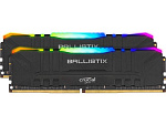 1289770 Модуль памяти CRUCIAL Ballistix RGB Gaming DDR4 Общий объём памяти 16Гб Module capacity 8Гб Количество 2 3200 МГц Множитель частоты шины 16 1.35 В RGB