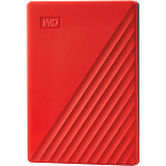 1000690120 Внешние HDD/ Portable HDD 2TB WD My Passport (Red), USB 3.2 Gen1, 107x75x11mm, 120g /12 мес./
