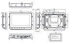 Промышленный панельный компьютер GOT107W-319 PCT-DC, дисплей 7" WSVGA TFT LCD, 1024 x 600, процессор Intel® Celeron® N3350, до 2,4 ГГц, DDR3L-1600 МГц