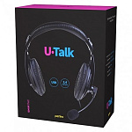 1631841 Perfeo компьютерная USB гарнитура полноразмерная U-TALK черная