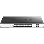 1000675969 Коммутатор D-LINK Коммутатор/ Managed L2 Switch 24x1000Base-X SFP, 4x10GBase-X SFP+, CLI, RJ45 Console, RPS, Dying Gasp
