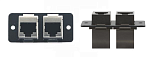 Kramer W4545(B) Модуль-переходник с 2 проходными разъемами RJ-45; цвет черный