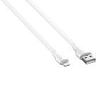 1936610 LDNIO LS553/ USB кабель Lightning/ 3m/ 2.1A/ медь: 152 жилы/ Плоский/ White
