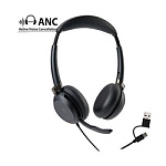 FLOW Link, Дуо, HD звук, индикаторы, 2 микрофона ENC, 4 микрофона ANC, Складная, USB C/A