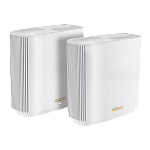 роутер ASUS XT9 (W-2-PK) // AX7800 // 2 pack // 574 + 4804Mbps, 2,4 + 5 gGz, white