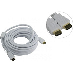 1699560 Aopen Кабель HDMI 19M/M ver 2.0, 10М, 2 фильтра, белый <ACG711DW-10M>[4895182204201]
