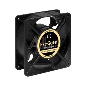 1855458 Exegate EX289019RUS Вентилятор 220В ExeGate EX12038BAT (120x120x38 мм, 2-Ball (двойной шарикоподшипник), клеммы, 2700RPM, 43dBA)