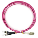 11053601 Cabeus FOP-50-OM4-LC-ST-2m Шнур оптический duplex LC-ST 50/125 mm OM4 2м LSZH