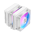 Кулер для процессора Ocypus Delta A62 WH ARGB, 2x120mm ARGB FAN, Top Panel, 6 HEAT PIPES, 4-PIN PWM, 500-2000 RPM, 29DBA, HYDRO BEARING, LGA115X/1200/