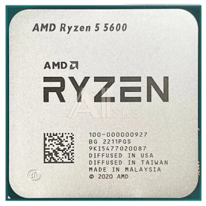 100-000000927 CPU AMD Ryzen 5 5600, 6/12, 3.5-4.4GHz, 384KB/3MB/32MB, AM4, 65W, OEM, 1 year