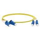 Кабель Hyperline FC-D2-9-LC/UR-LC/UR-H-10M-LSZH-YL Патч-корд волоконно-оптический (шнур) SM 9/125 (OS2), LC/UPC-LC/UPC, 2.0мм, duplex, LSZH, 10м (004