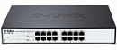 Коммутатор D-LINK DGS-1100-16/B2A, 16-port 10/100/1000Base-T Smart switch 16-port 10/100/1000Base-T Metro Ethernet Switch 802.3x Flow Control, 802.3ad Link Aggre