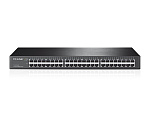 TP-Link TL-SG1048, 48-портовый гигабитный коммутатор, 48 портов RJ45 10/100/1000 Мбит/с, 1U 19-дюймовый монтируемый в стойку стальной корпус