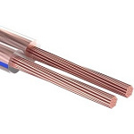 1608106 Rexant 01-6205-3 Кабель акустический, 2х1.00 мм2, прозрачный BLUELINE, 100 м.