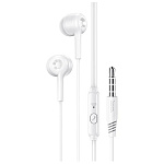1952477 HOCO M82/ Наушники + микрофон/ Кнопка ответа/ 1.2м/ 3.5 mm jack/ White 1952477 HOCO M82/ Наушники + микрофон/ Кнопка ответа/ 1.2м/ 3.5 mm jack/ White
