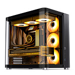 1000787647 Корпус без блока питания/ Корпус JONSBO TK-2 Black ATX без БП, mini-ITX, micro-ATX, ATX, черный