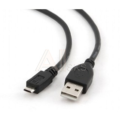 1250208 Gembird/Cablexpert CCP-mUSB2-AMBM-0.5M Кабель USB 2.0 Pro , AM/microBM 5P, 0.5м, экран, черный, пакет