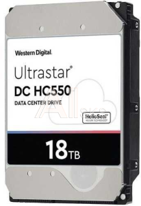 0F38459 Жесткий диск WD Western Digital Ultrastar DC HС550 HDD 3.5" SATA 18Тb, 7200rpm, 512MB buffer, 512e (WUH721818ALE6L4), 1 year