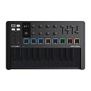 148194 MIDI клавиатура [231503] Arturia [MiniLAB 3 Deep Black] 25 клавиш, 8 энкодеров, 8 RGB пэдов, 8 фейдеров, дисплей, сенсорные регуляторы Pitch/Modulatio
