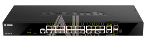 DGS-1520-28/A1A Коммутатор D-LINK PROJ Managed L3 Stackable Switch 24x1000Base-T, 2x10GBase-T, 2x10GBase-T, 2x10GBase-X SFP+, CLI, 1000Base-T Management, RJ45 Console