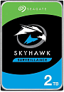 Жесткий диск SEAGATE Skyhawk HDD 3.5" SATA 2Tb, 5900 rpm, 256Mb buffer, CMR, ST2000VX017, 1 year