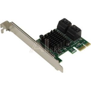 1760070 Контроллер Espada PCI-E, SATA3 4 int port, ASM1061+1093 (PCIe4SATA3ASM) (44032)