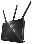 4G-AX56 ASUS 4G-AX56// роутер 802.11ax со встроенным LTE модемом, до 6574+ 1201 Мб/c 2,4 + 5 гГц, 2 антенны LTE, 2 антенны Wi-FI, USB, GBT LAN ; 90IG06G0-MO31