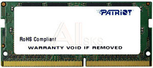 Patriot DDR4 16GB 2666MHz SO-DIMM (PC4-21300) CL19 1.2V (Retail) 2*8 PSD416G266681S