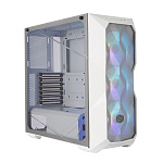 1290538 Корпус COOLER MASTER MasterBox TD500 Mesh White Clearance CPU Cooler 165mm/6.49"; Clearance PSU 180mm/7.08", 295mm/11.61" (w/ HDD cage removed); Clear