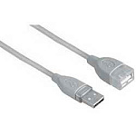 825556 Кабель-удлинитель Hama H-39722 00039722 USB A(m) USB A(f) 0.25м серый