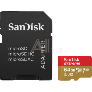 1278000 Карта памяти MICRO SDXC 64GB UHS-I W/A SDSQXA2-064G-GN6MA SANDISK