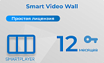 Простая (неисключительная) лицензия на Программу для ЭВМ Платформа SmartPlayer, тариф Smart Video Wall, подписка на 1 год [SmartVW-1Y-Saas] SmartPlaye