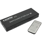 1733111 ORIENT HSP0204H-2.0, HDMI 4K Switch/Splitter 2->4, HDMI 2.0a/3D, HDR, UHDTV 4K/ 60Hz (3840x2160)/HDTV1080p, HDCP2.2, аудио выходы: jack 3.5 mm/SPDIF,
