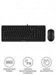 1454161 Клавиатура + мышь A4Tech Fstyler F1512 клав:черный мышь:черный USB (F1512 BLACK)