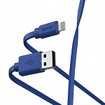 1415212 Кабель Hama 00187232 USB (m)-Lightning (m) 1м синий плоский