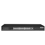 PoE Коммутатор OSNOVO SW-62422(400W) PoE коммутатор Fast Ethernet на 24 x RJ45 портов + 2 x GE Combo uplink порта. Порты: 2 x FE (10/100Base-T) с PoE