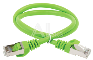Коммутационный шнур (патч-корд) кат.6 FTP PVC 0,5м зелёный (PC02-C6F-05M)